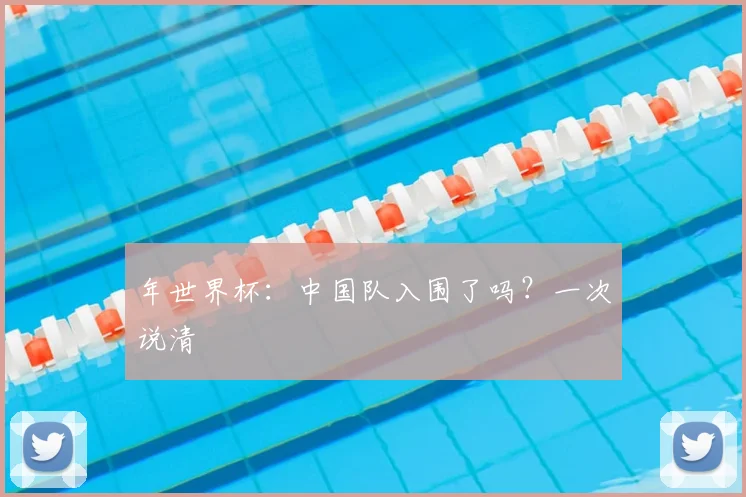 年世界杯：中国队入围了吗？一次说清